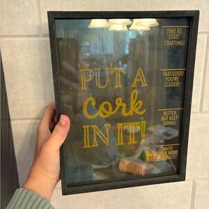 Black and Gold Cork Display Box